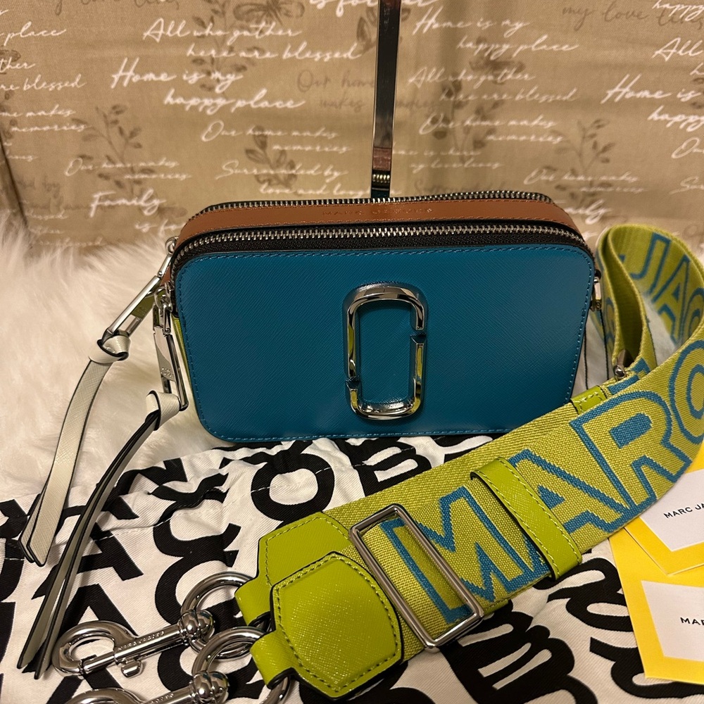 Marc Jacobs Blue and Green Camera Bag